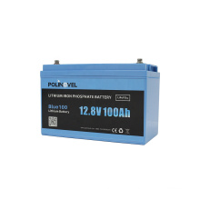 Polinovel Blue100 Li-ion 12v 100ah Lifepo4 Lithium Battery Pack For RV Solar System Boat